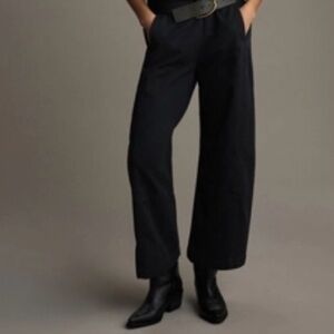 Pilcro Black Barrel Pull-On Pants
